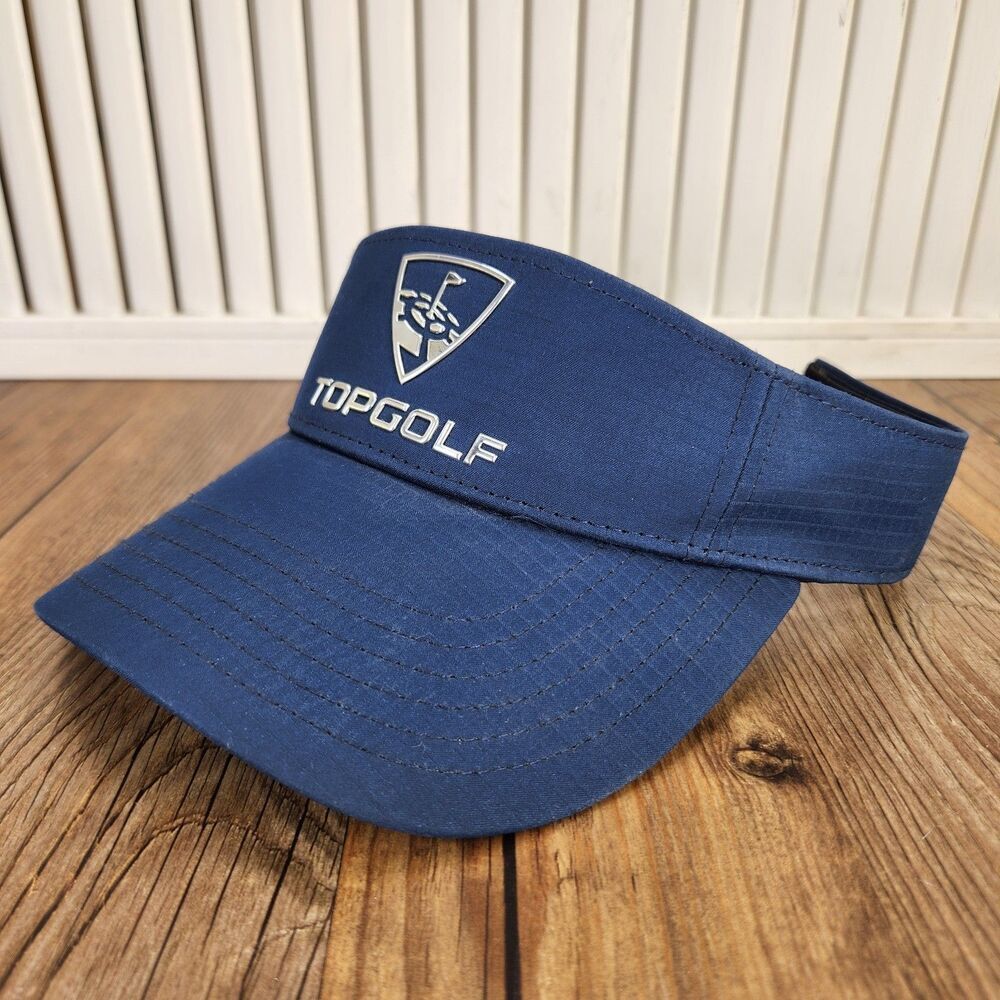 Top Golf Callaway Strapback Visor Navy Blue Coursewear Links Sports Athleisure